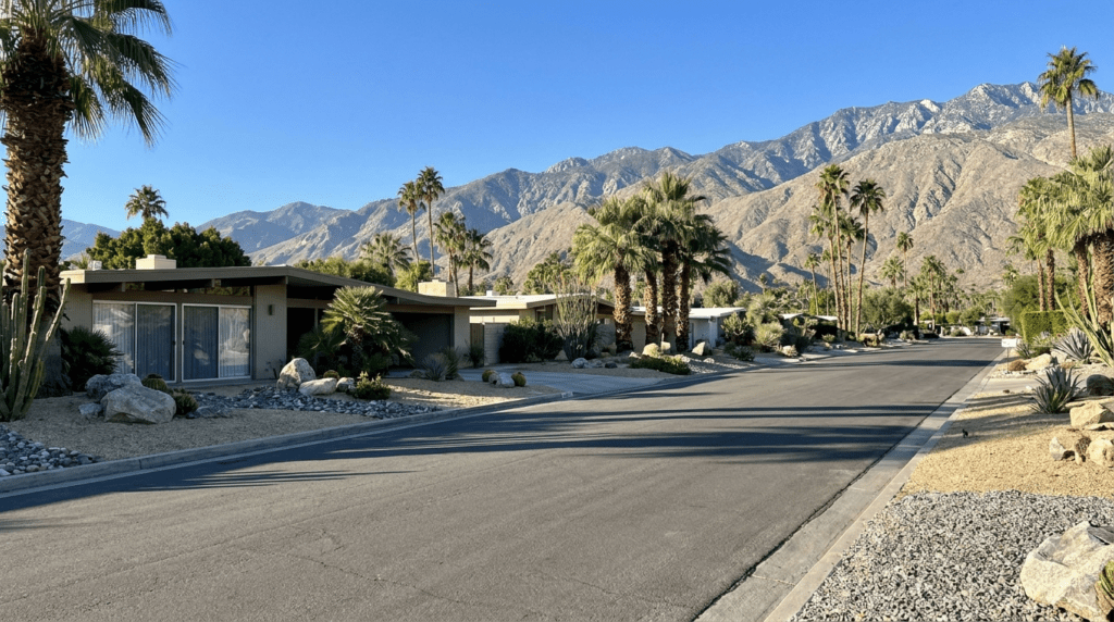 Movie Colony Palm Springs historic mid-century neighborhood near adults-only boutique hotel